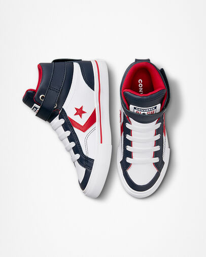 Pro Blaze Strap White/Obsidian/Red, Top and Side View