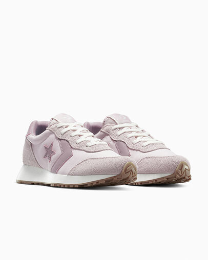 Converse Omega Trainer Pastel Summit Pink/Barely Grape, Top and Side View