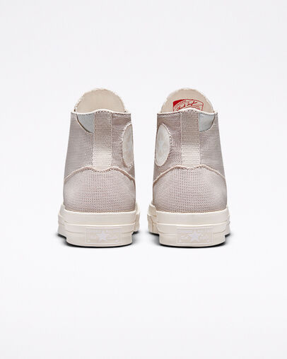 Chuck 70 Tearaway Light Silver/Pink Clay/Egret, Heel View