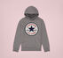 Chenille Chuck Taylor Patch Pullover Hoodie Dark Grey Heather