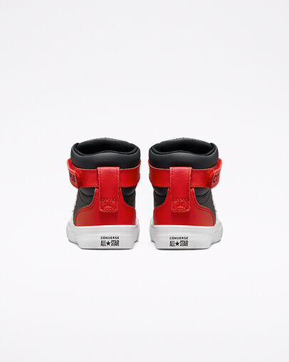 Pro Blaze Strap Varsity Black/Casino/White, Heel View