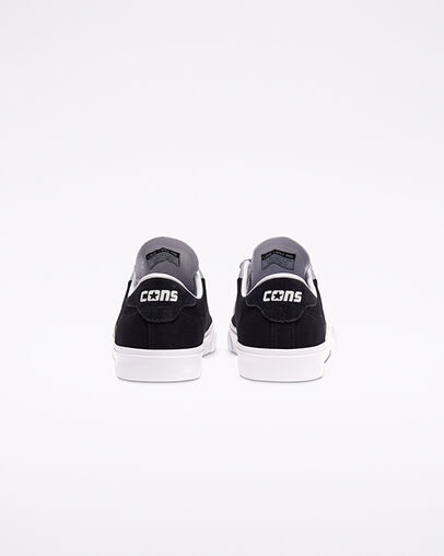 Unisex CONS Louie Lopez Pro Schwarz/Wolf Grey/Wei&szlig;, Heel View