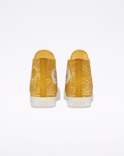 Summer Daze Chuck Taylor All Star Jaune d'or/Aigrette/Aigrette, Heel View