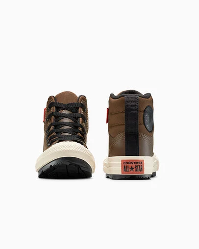 Chuck Taylor All Star Berkshire Boot High Grounded/Black/Light Dune, Heel View