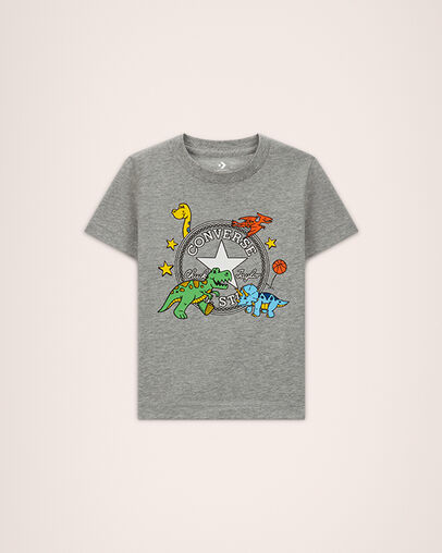 Dino T-Shirt Dark Grey Heather, Front View