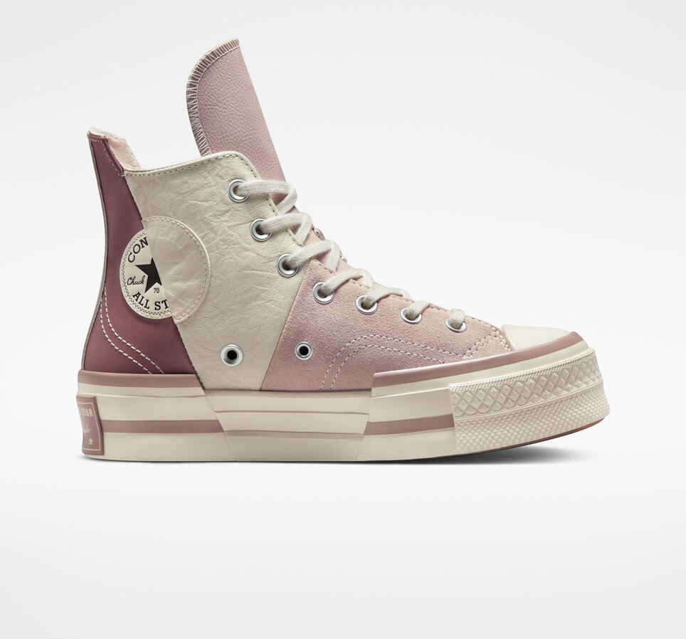 Chuck 70 Plus Mixed Materials Stone Mauve/Desert Sand/Saddle