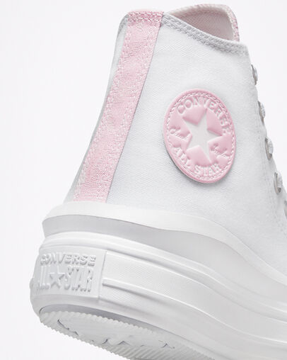 Chuck Taylor All Star Move Hybrid Floral Blanc/Mousse rose/Blanc, Detail Angle View
