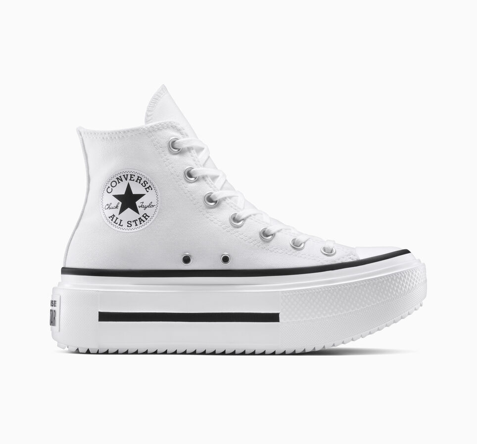 Chuck Taylor All Star Lift Double Stack Platform Canvas White/Black/White