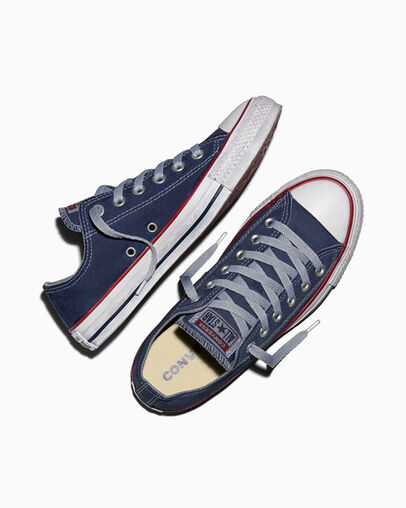 Chuck Taylor All Star Dip Dye Wide Width Ensign Blue Dyed, Angled View