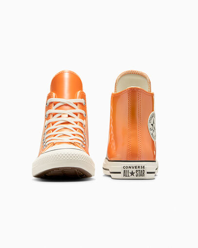 Chuck Taylor All Star Metallic Melocotón fresco/Garza/Negro, Heel View