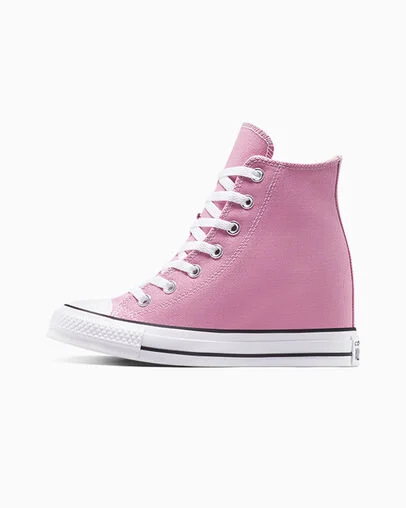 Chuck Taylor All Star Wedge Platform Cliffside Rose/White/Black, Inner Side View