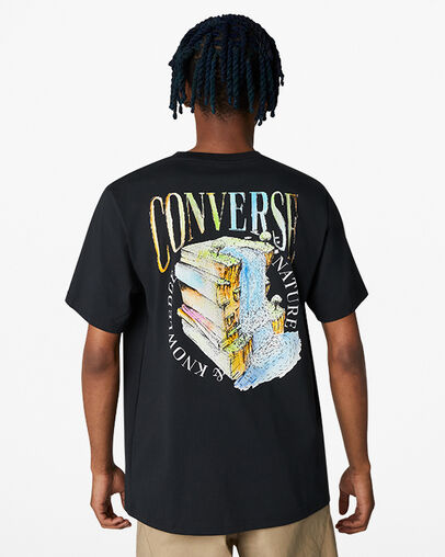 Book Club Graphic T-Shirt Black, Back View