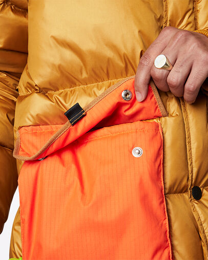 Counter Climate Long Down Jacket Wheat