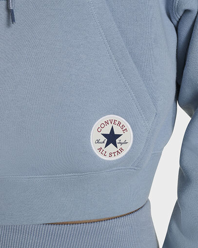 Chuck Taylor All Star Cropped Hoodie Yeti Breath Blue