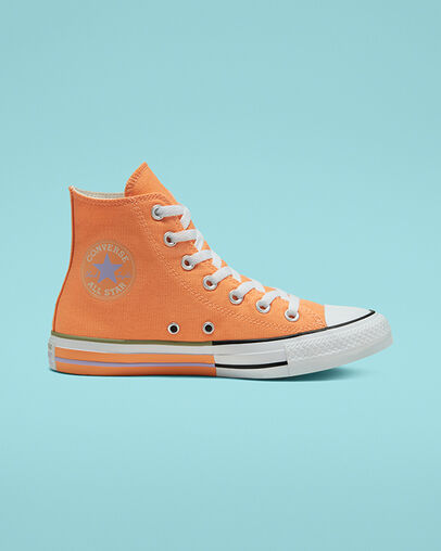 Chuck Taylor All Star Sunblocked Fuel Orange/Moonstone Violet, Outer Side View
