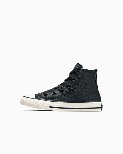 Chuck Taylor All Star Water-Repellent Leather Shadow Woods/Black/Egret, Inner Side View