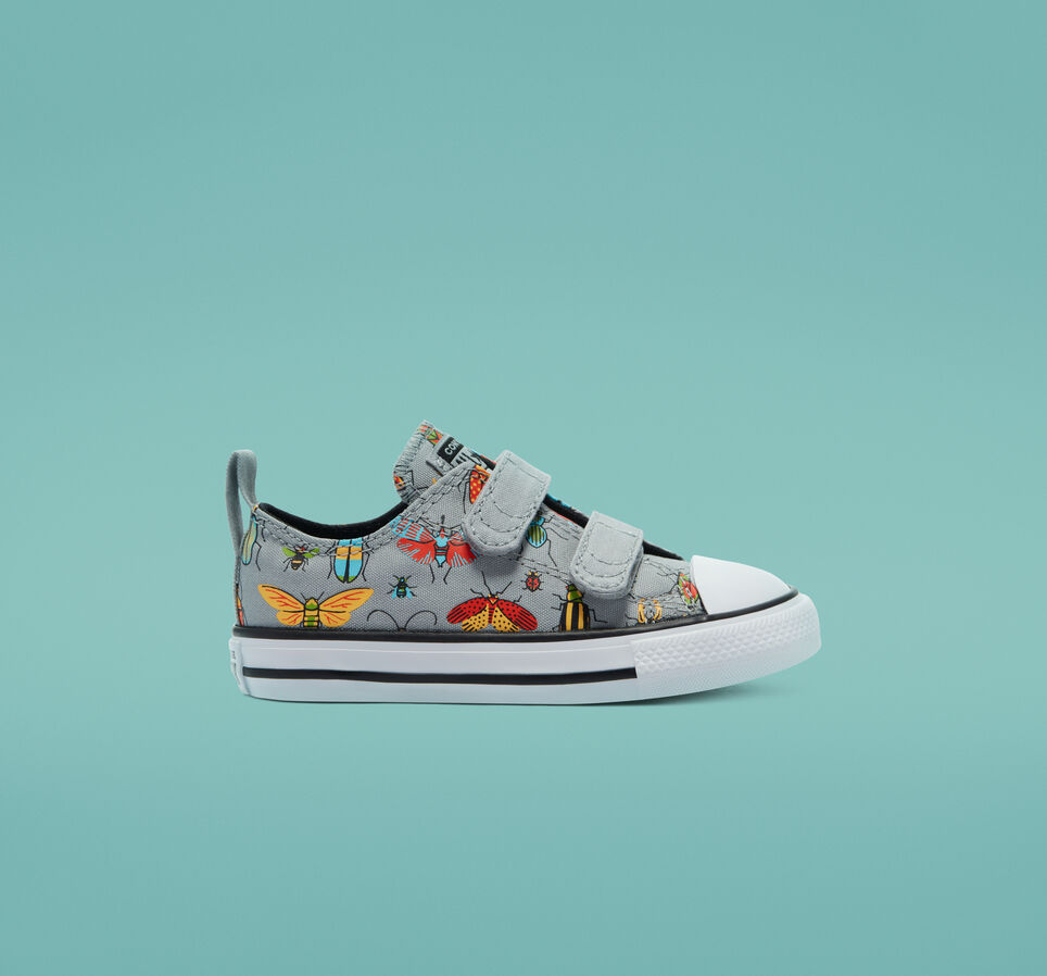 Chuck Taylor All Star Easy-On A Bug's World Ash Stone/Black/Bright Poppy