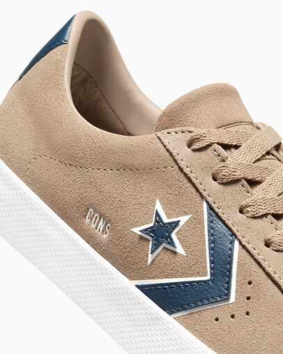 CONS PL Vulc Pro Classic Suede Cargo vintage/Blanco/Azul marino, Detail Angle View