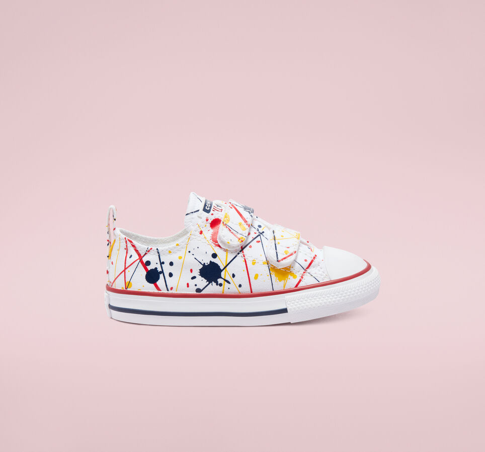 Chuck Taylor All Star Easy-On Paint Splatter White/Multi/Garnet