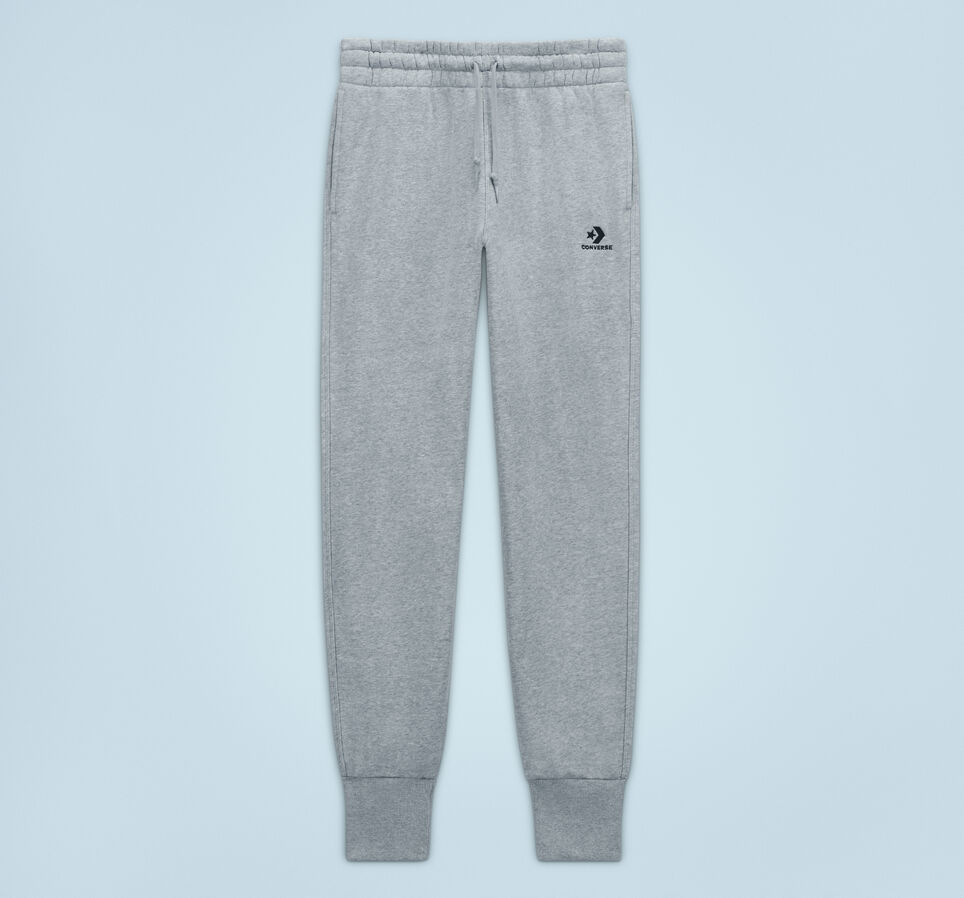 Embroidered Star Chevron Jogger Pant Vintage Grey Heather