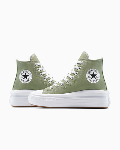 Chuck Taylor All Star Move Platform Light Field Surplus/White, Detail Angle View