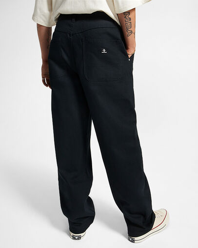 Woven Pants Converse Black, Full Body View