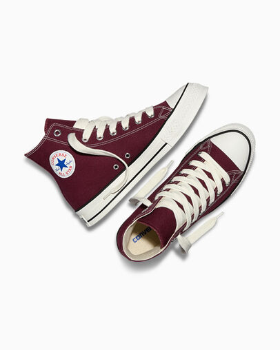Chuck Taylor Throwback Deep Bordeaux/Vintage White, Angled View