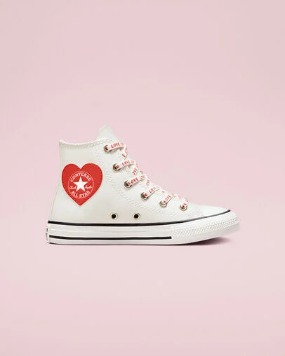 Chuck Taylor All Star Crafted with Love Vintage White/University Red, Outer Side View