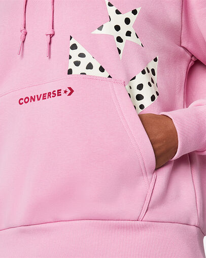 Traditioneller Hoodie mit Animal Print Magic Flamingo, Detail View