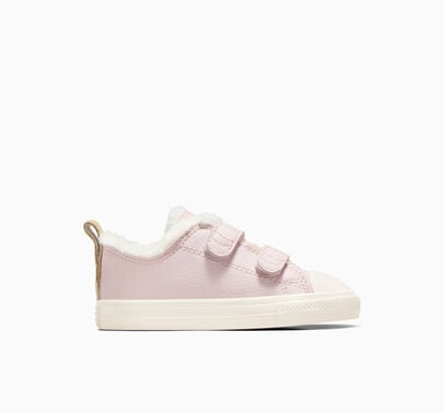 Converse Chuck Taylor All Star Leather & Sherpa Easy-On Salmón relajado/Garza/Piedra cálida
