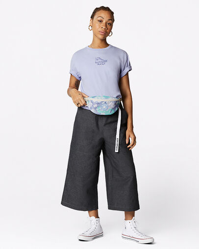 Lightweight Hands-Free Sling Pack Serene Sapphire Flora