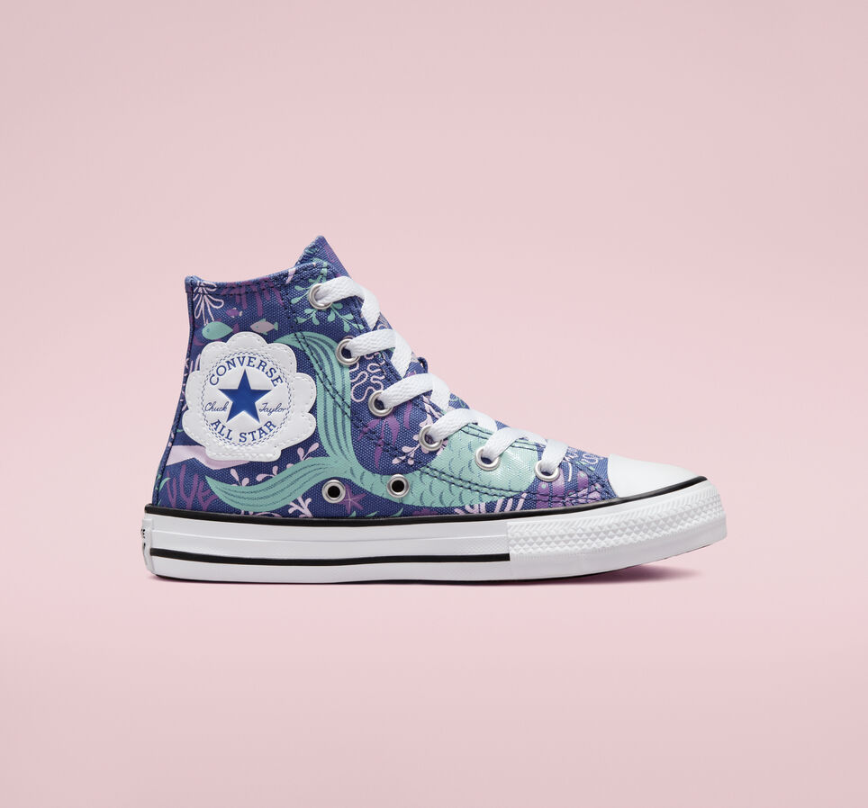 Chuck Taylor All Star Mermaids Washed Indigo/Light Dew/White
