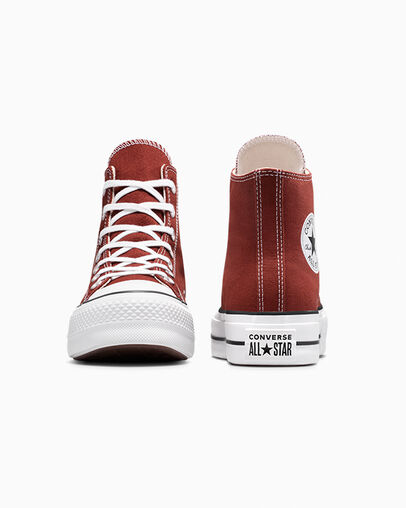 Chuck Taylor All Star Lift Platform Rottin Apple/White/Black, Heel View