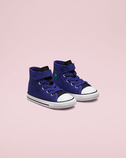 Chuck Taylor All Star Easy-On Reflective Concord/Kinetic Blue/Black, Angled View