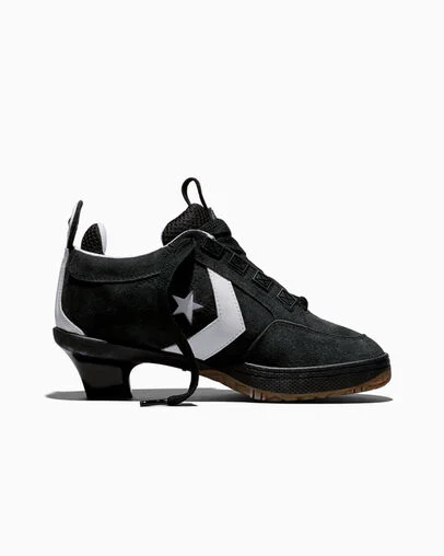 Converse x Vaquera VX-1 Heel Black/White/Honey, Outer Side View