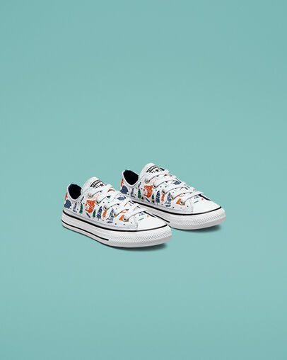 Chuck Taylor All Star Explorer White/Midnight Navy/Black, Angled View