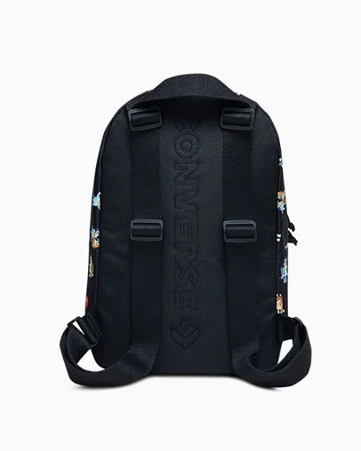 Converse x Bluey Go Lo Backpack Black, Back View