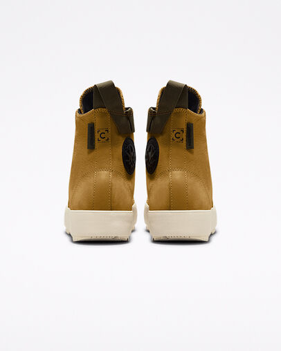 Chuck 70 Explore Waterproof Wheat/Black/String, Heel View