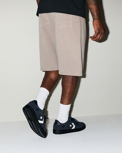 CONS AS-1 Pro Suede Black/Vintage White/Black, On Foot Shot 1