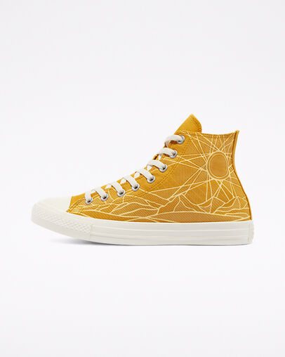 Summer Daze Chuck Taylor All Star Jaune d'or/Aigrette/Aigrette, Inner Side View