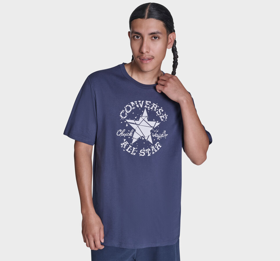 Broken Glass T-Shirt Converse Navy