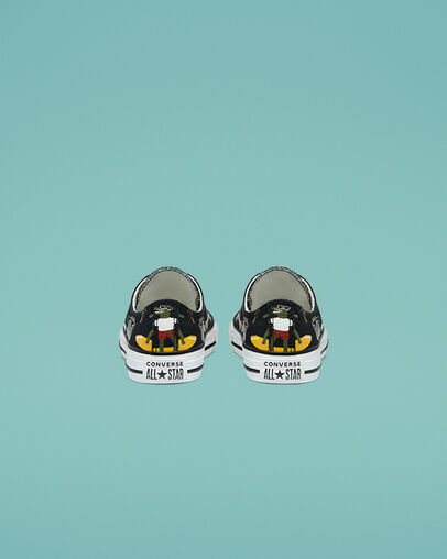 Chuck Taylor All Star Croco Surf Black/Multi/White, Heel View