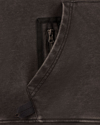 Court-Ready Cloud Washed Hoodie Nero Converse, Full Body View