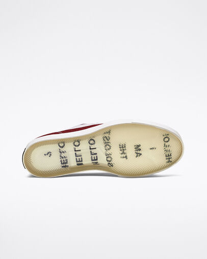 Converse x TheSoloist Jack Purcell Zip Wei&szlig;/Garnet/Mood Indigo, Outsole View