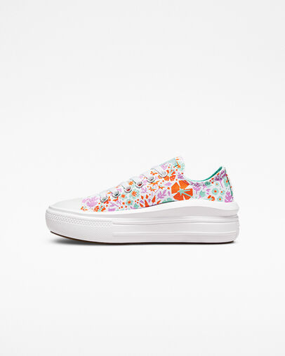 Chuck Taylor All Star Move Platform Paper Floral White/Bold Mandarin/Light Dew, Inner Side View