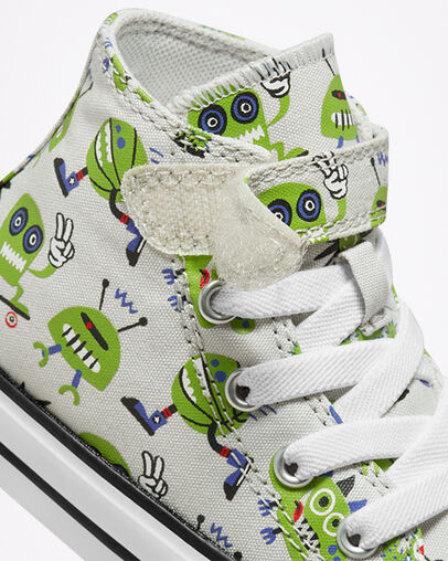 Chuck Taylor All Star Easy-On Creatures Mouse/Virtual Matcha/Black, Detail Angle View
