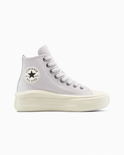 Chuck Taylor All Star Move Platform Suede Bone Cold/Egret/Black, Outer Side View