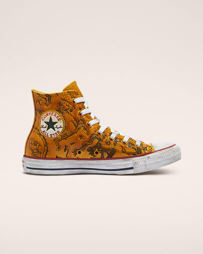 Chuck Taylor All Star Zodiac Leather Mustard Zodiac, Outer Side View