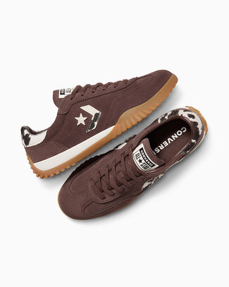 Converse Run Star Trainer Pony Hair Low-Top Shoe Suede In Brown, Size 10 - A17973C