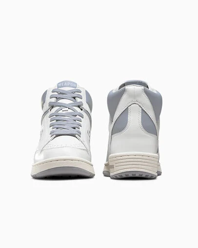 Converse Weapon Leather Vintage White/Ash Stone/Egret, Heel View